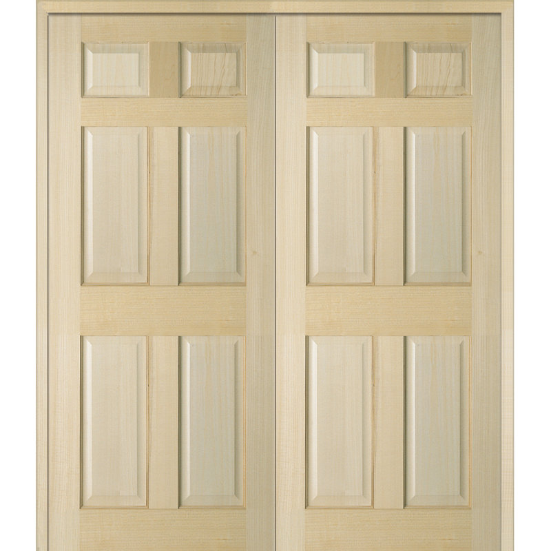 Verona Home Design Panelled Solid Manufactured Wood Unfinished Stile And Rail Standard Door